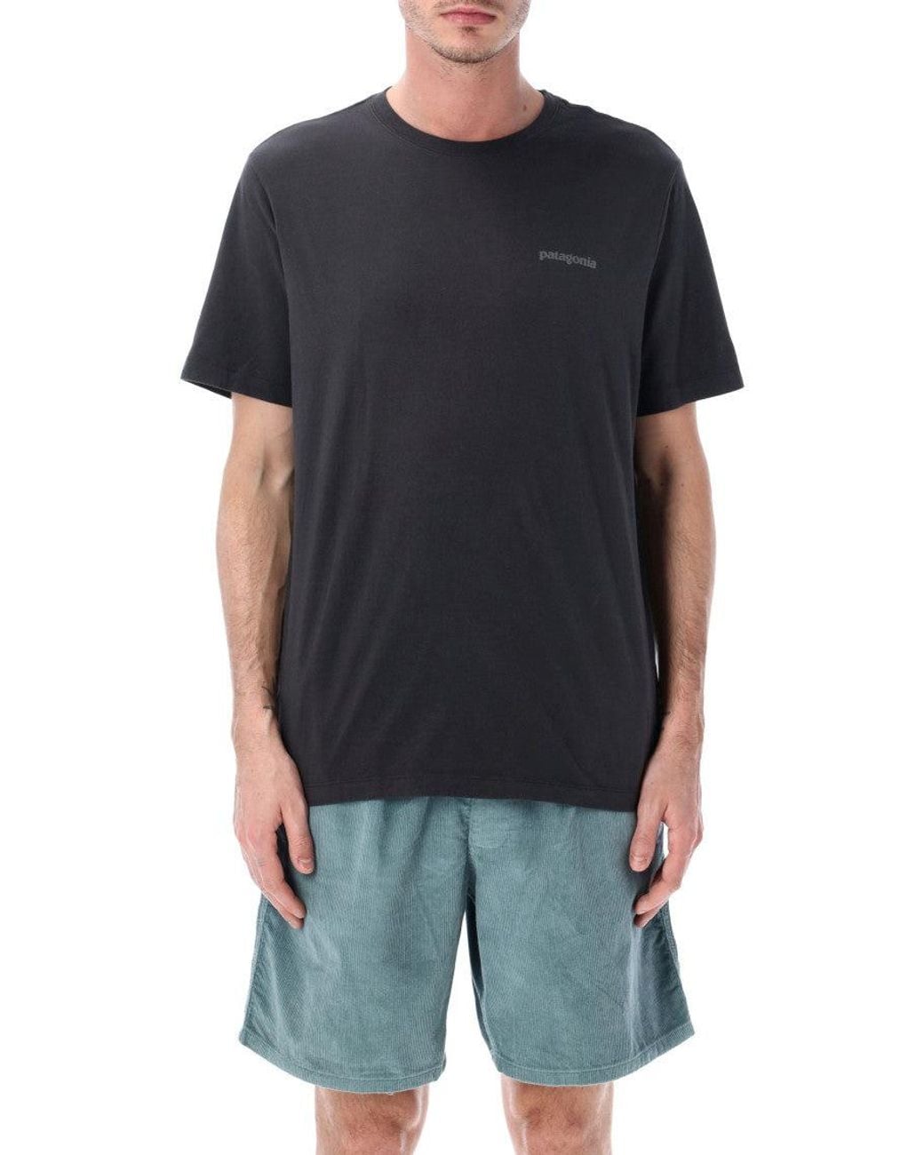 Patagonia Black Crew Neck T-Shirt for men