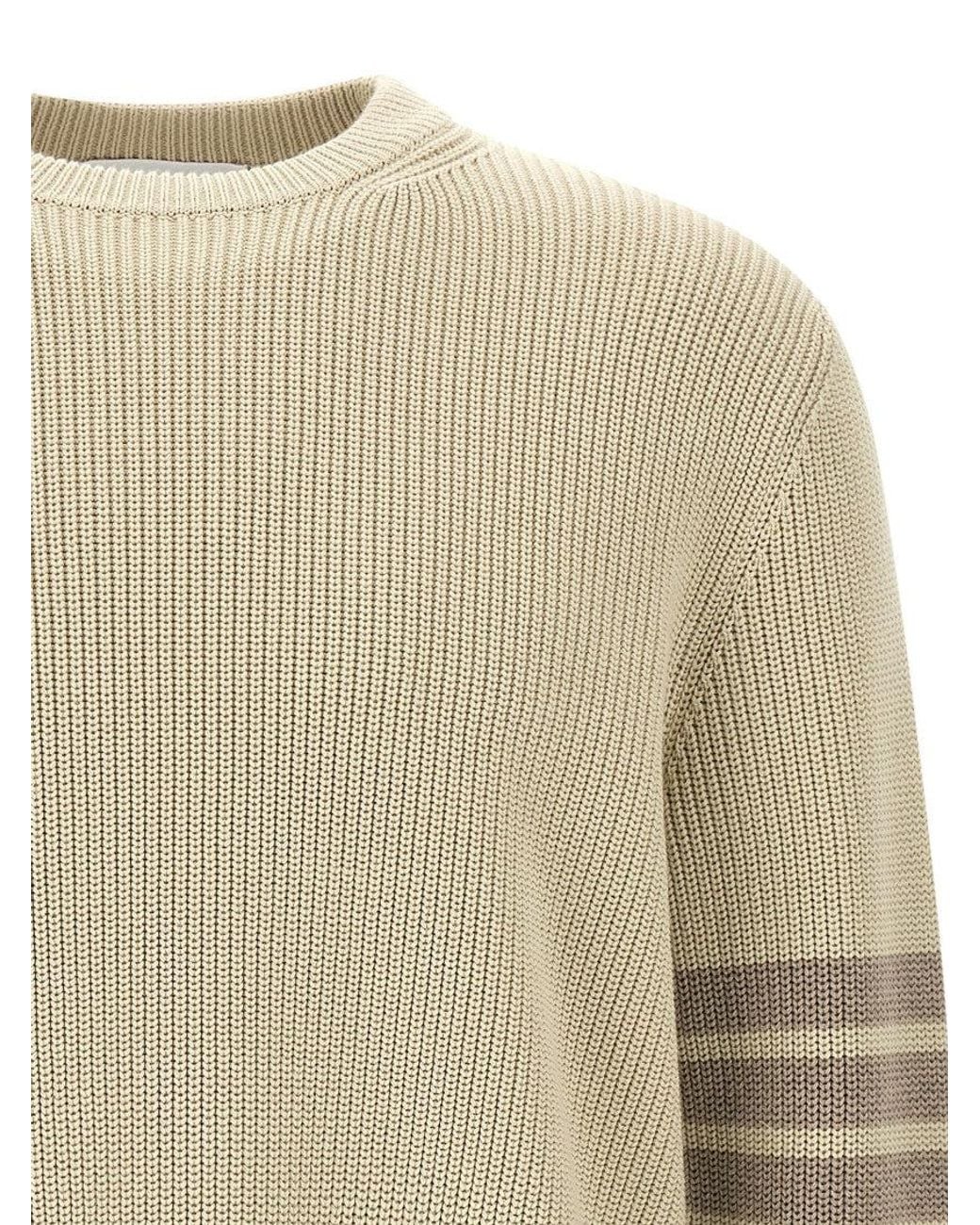 Thom Browne Natural '4Bar' Sweater for men