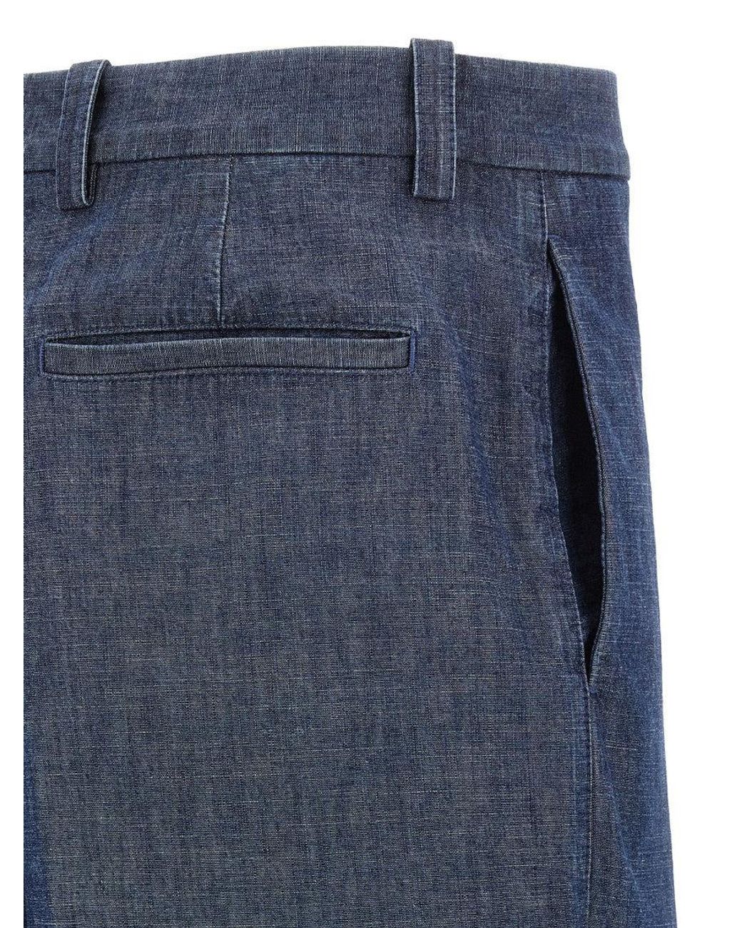 Jil Sander Blue Bermudas for men