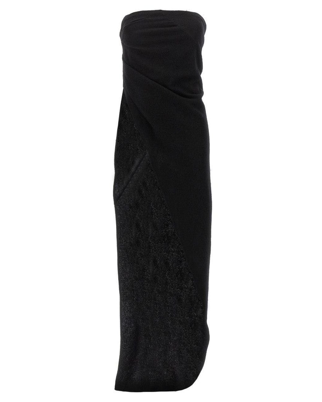 Rick Owens Black Asymmetrical Top