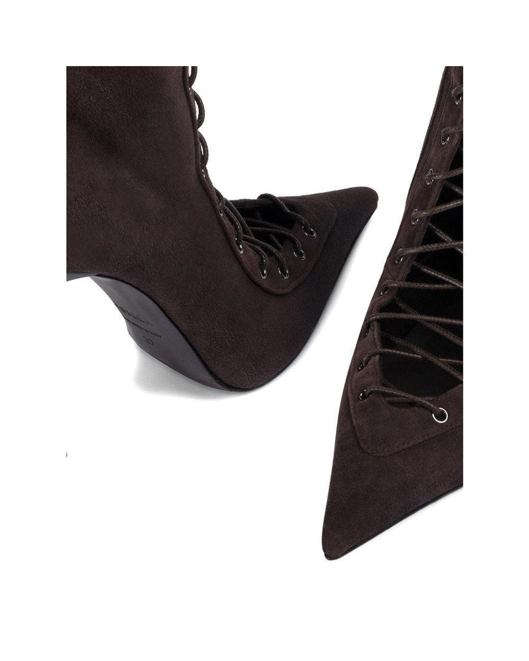 Le Silla Brown Lace-Up Boots