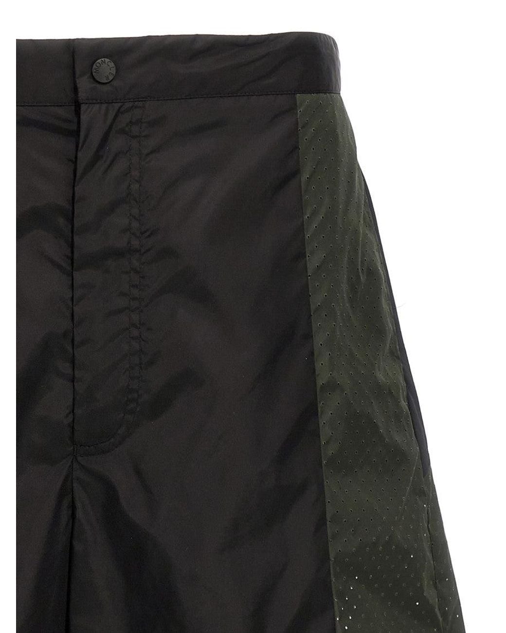 Moncler Black Bermuda Shorts for men