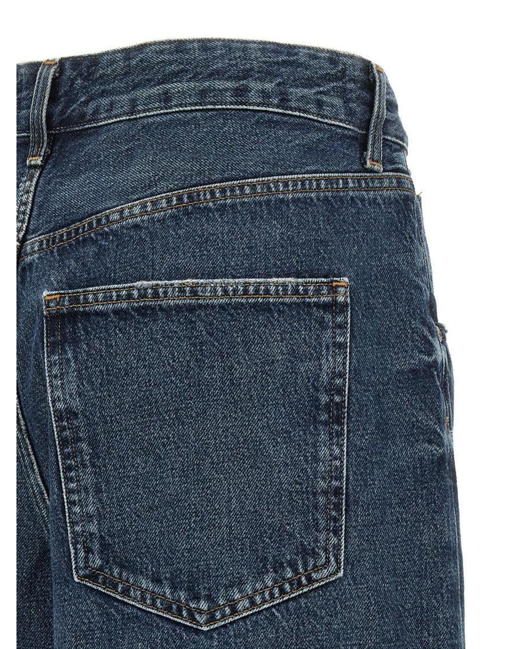 Agolde Blue 'Vana Fold' Jeans