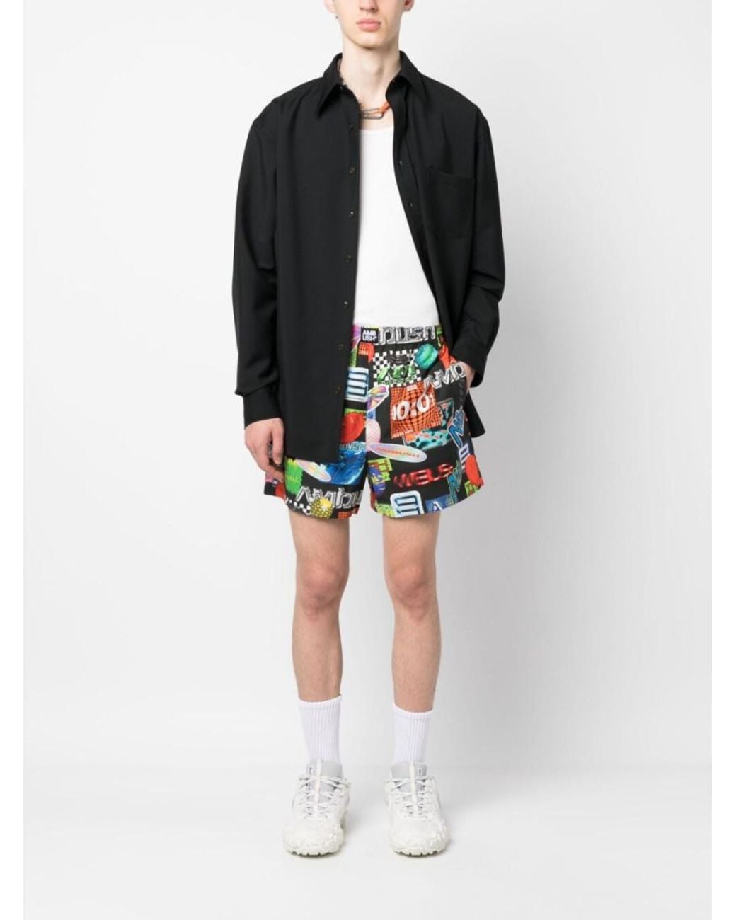 Ambush Blue Printed Shorts for men