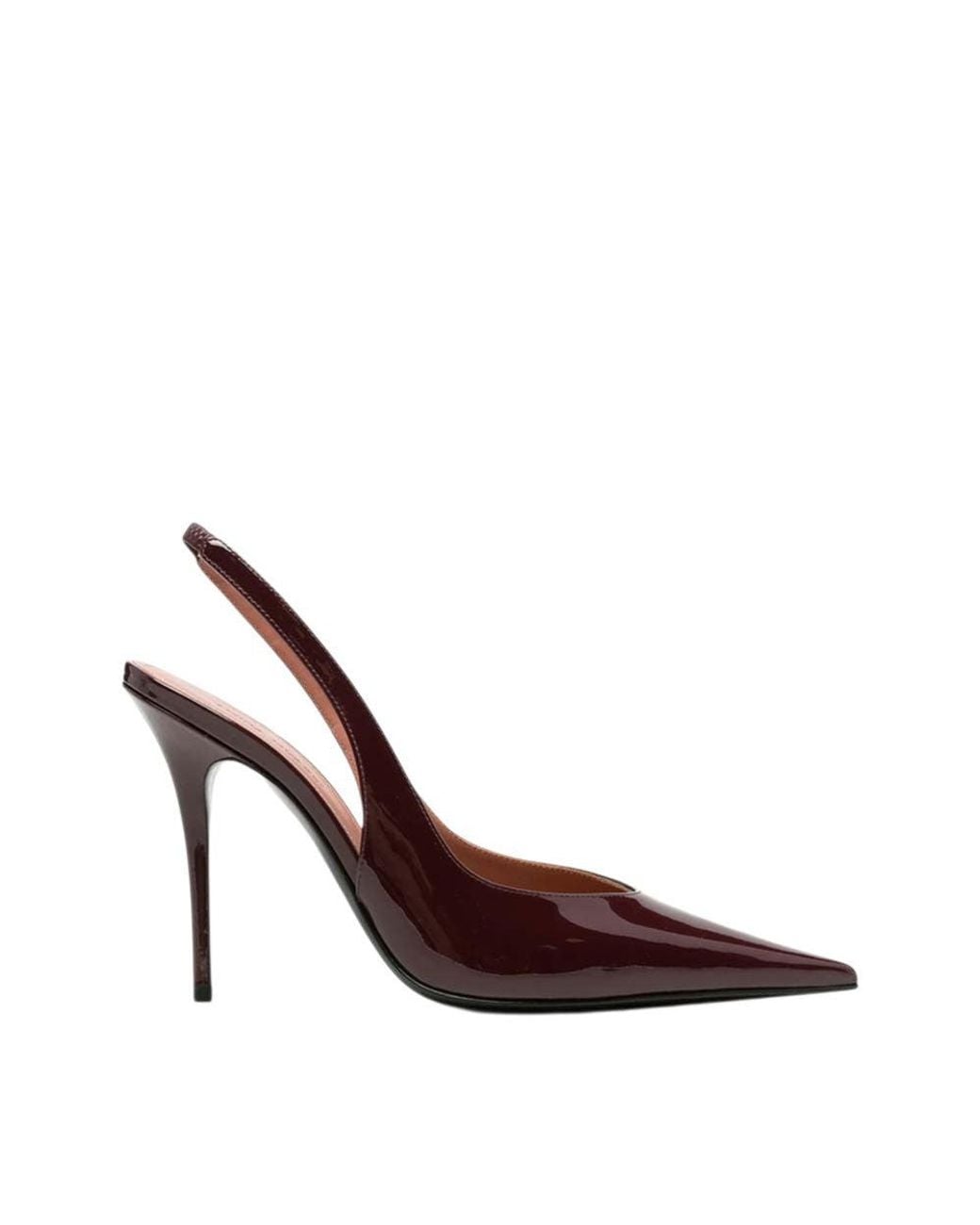 AMINA MUADDI Brown Slingback Pumps