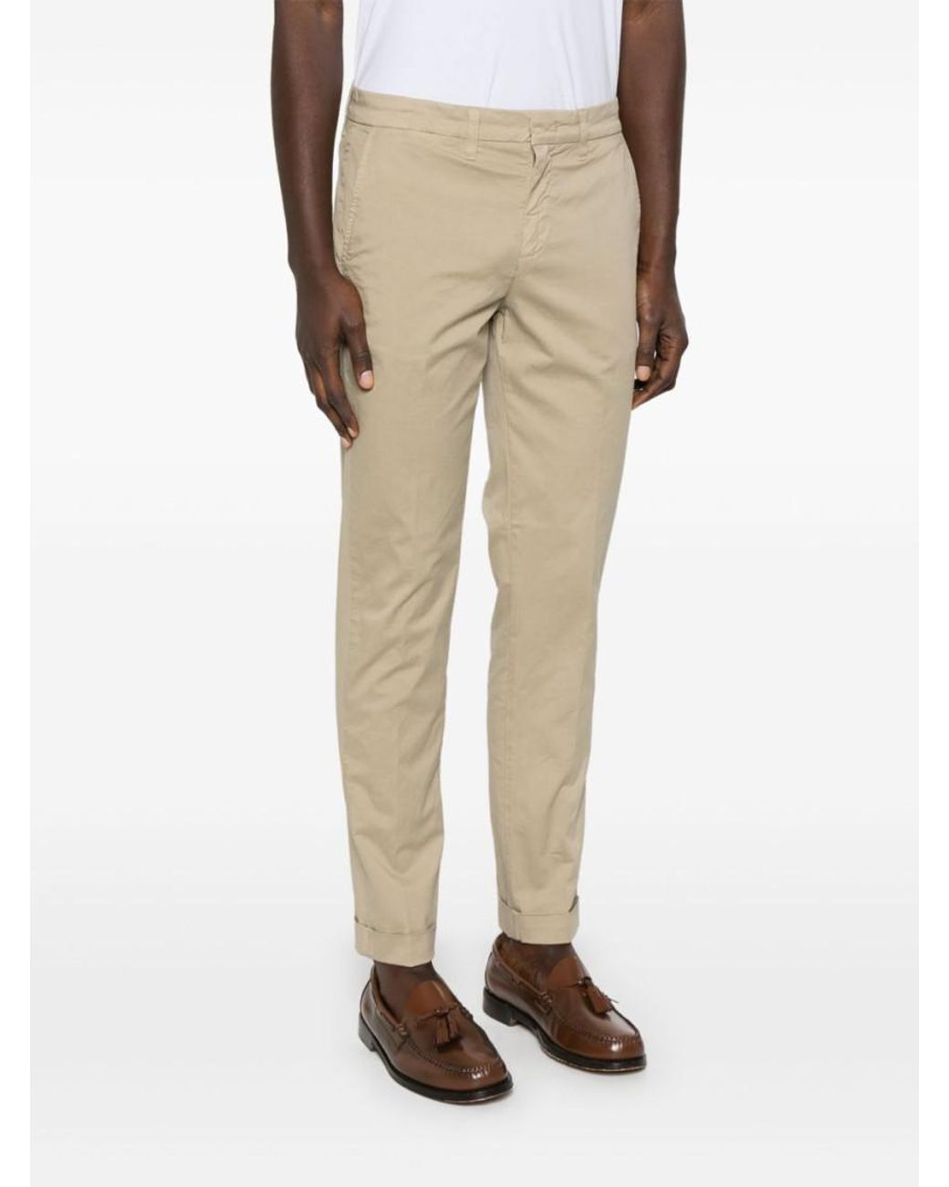 Fay Natural Classic Capri Pants for men