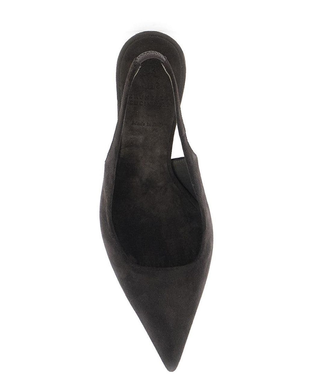 Brunello Cucinelli Black Singback Pumps