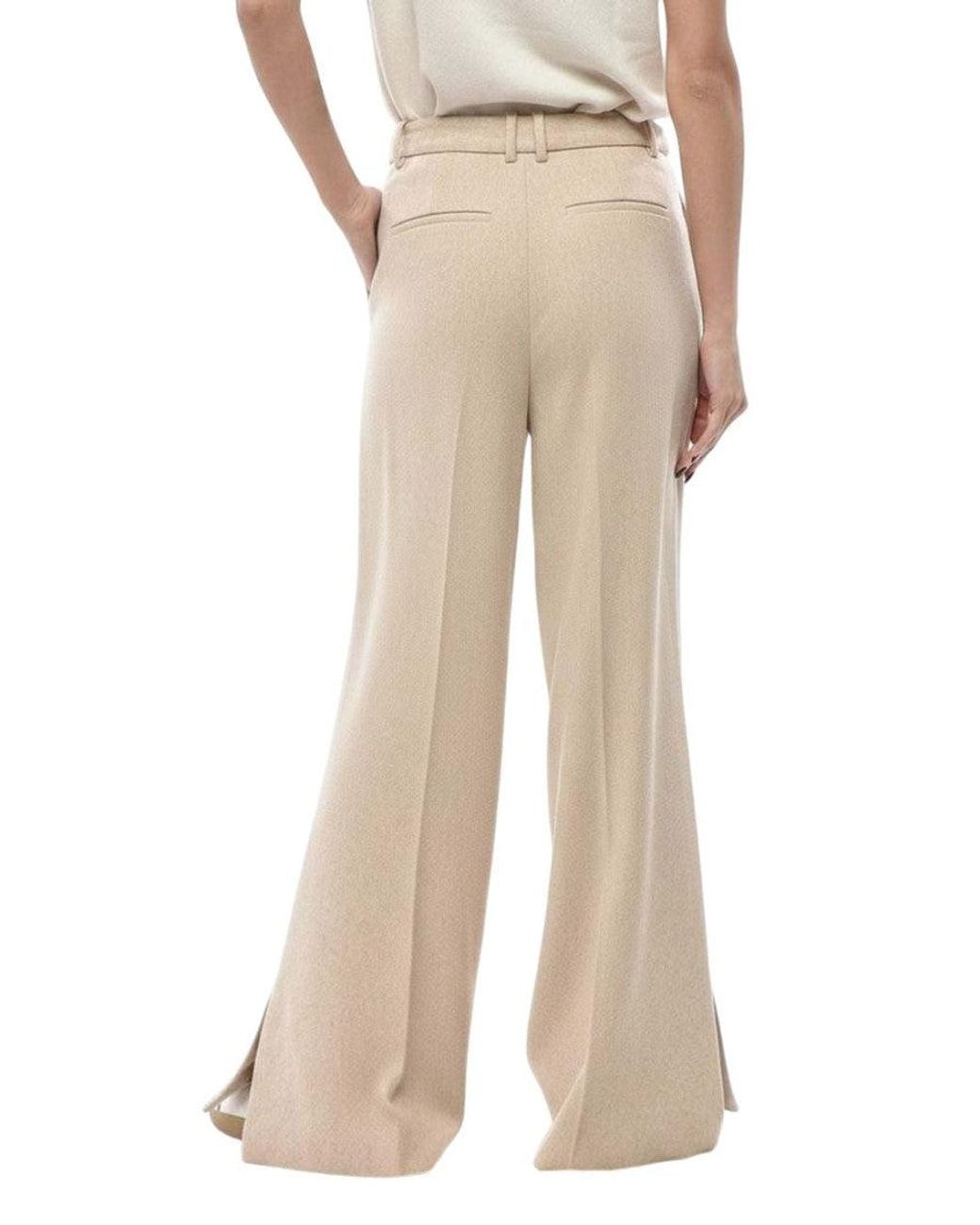 THE GARMENT Natural Tailored Pleated Pants