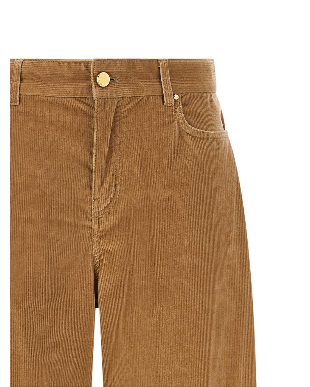 Max Mara Natural 'Fragola' Velvet Pants