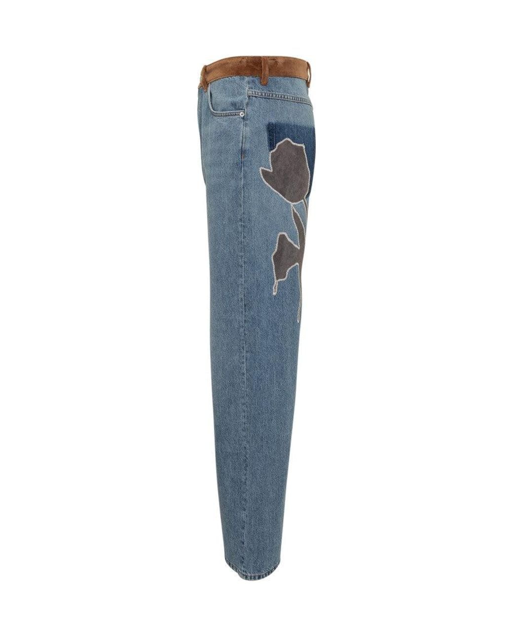 Marni Blue Mid Rise Jeans for men
