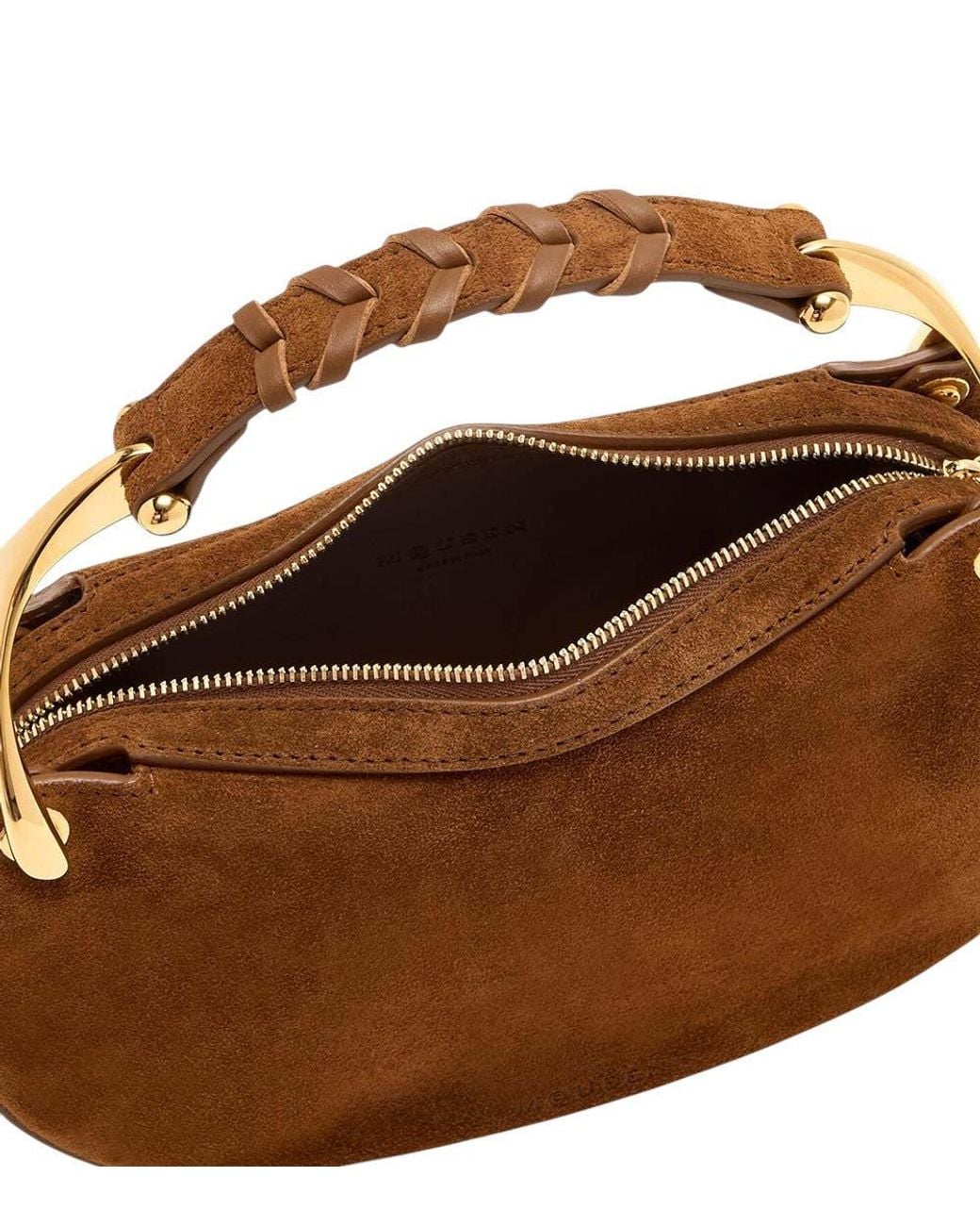 McQueen Brown Wishbone Mini Shoulder Bag