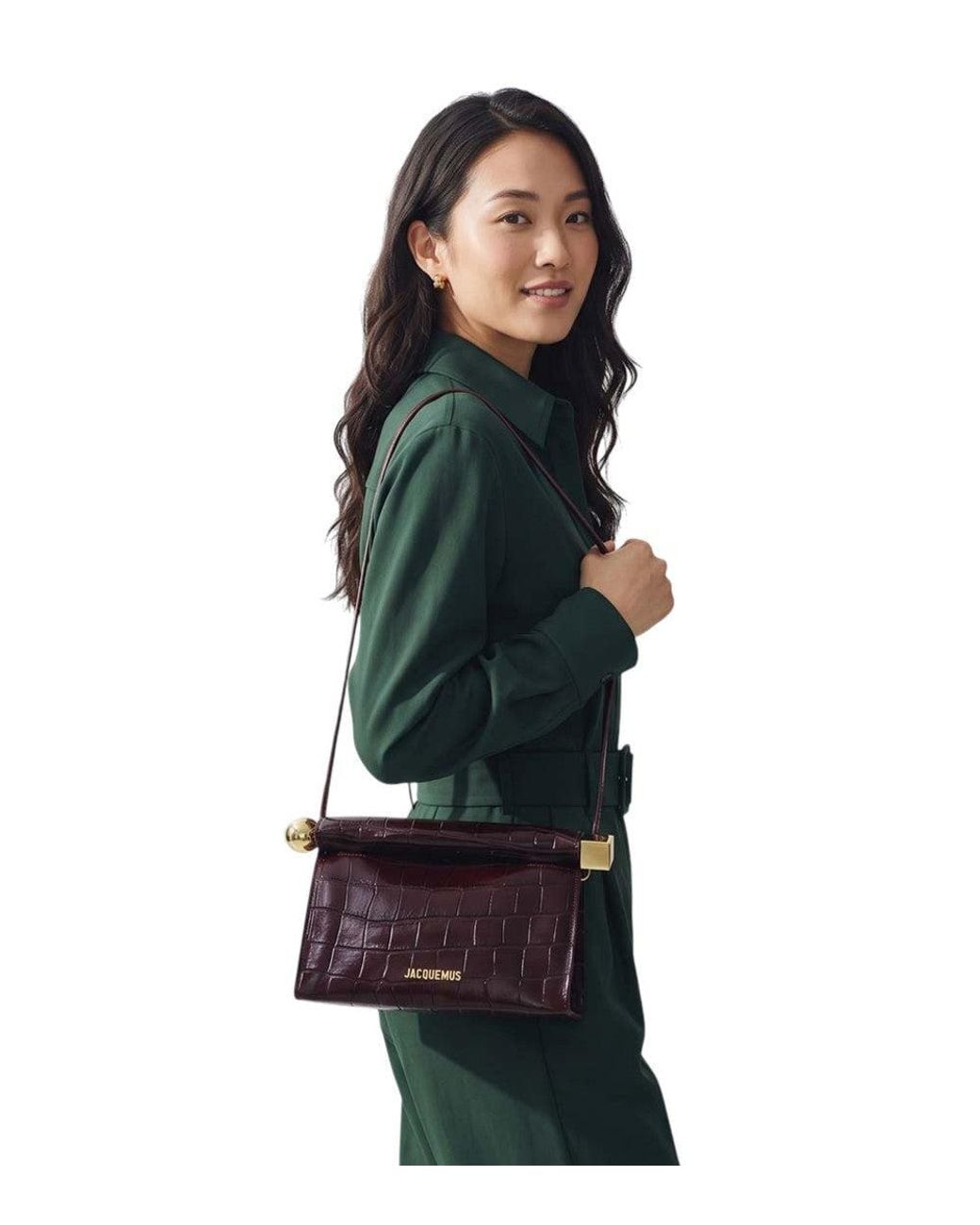Jacquemus Purple Rond Carre Clutch