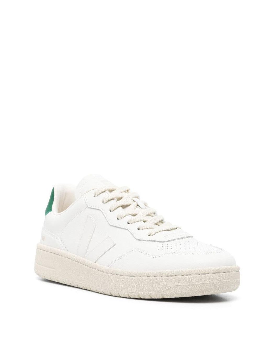Veja White Lace Up Sneakers for men