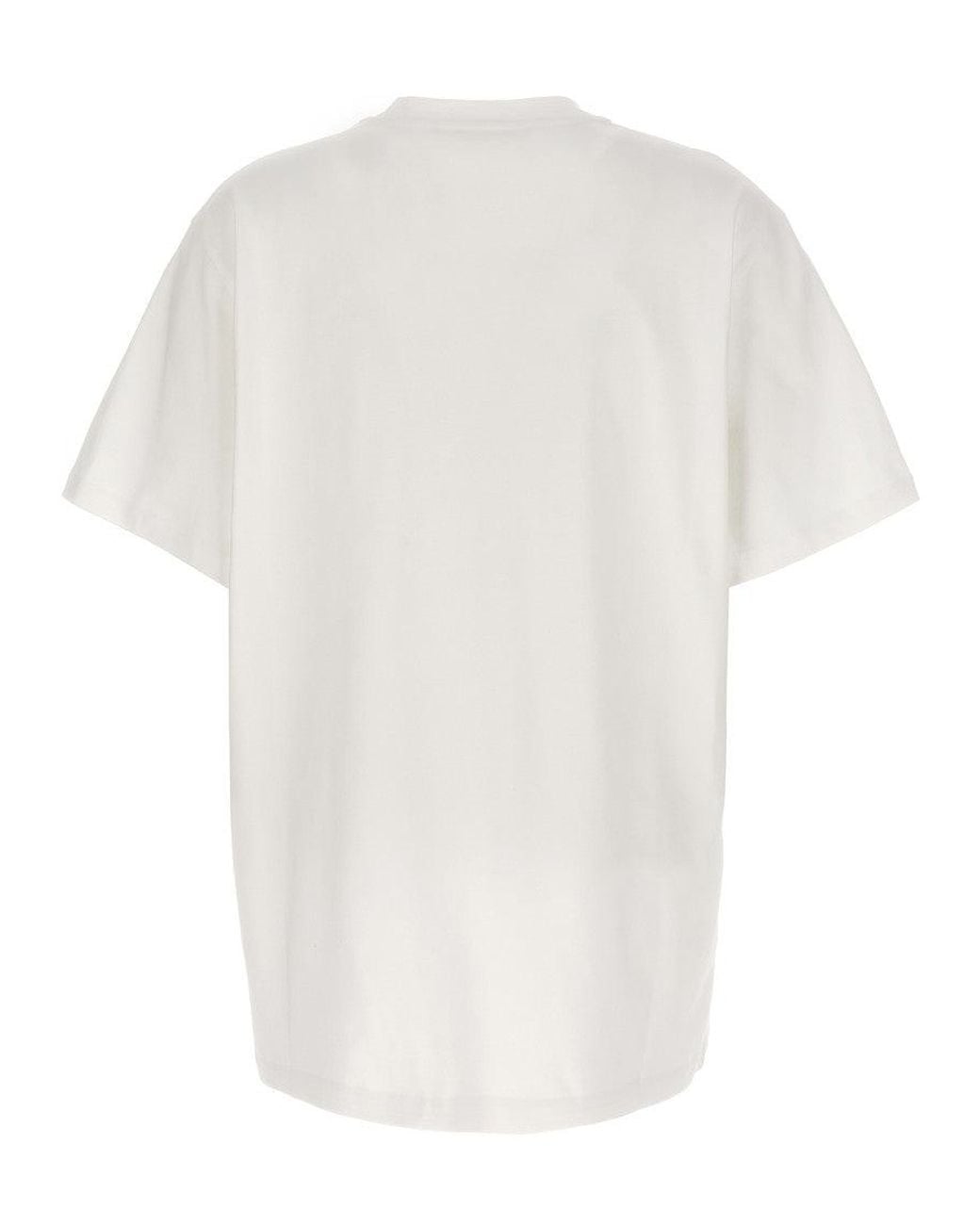 Stella McCartney White Crew Neck Logo T-Shirt