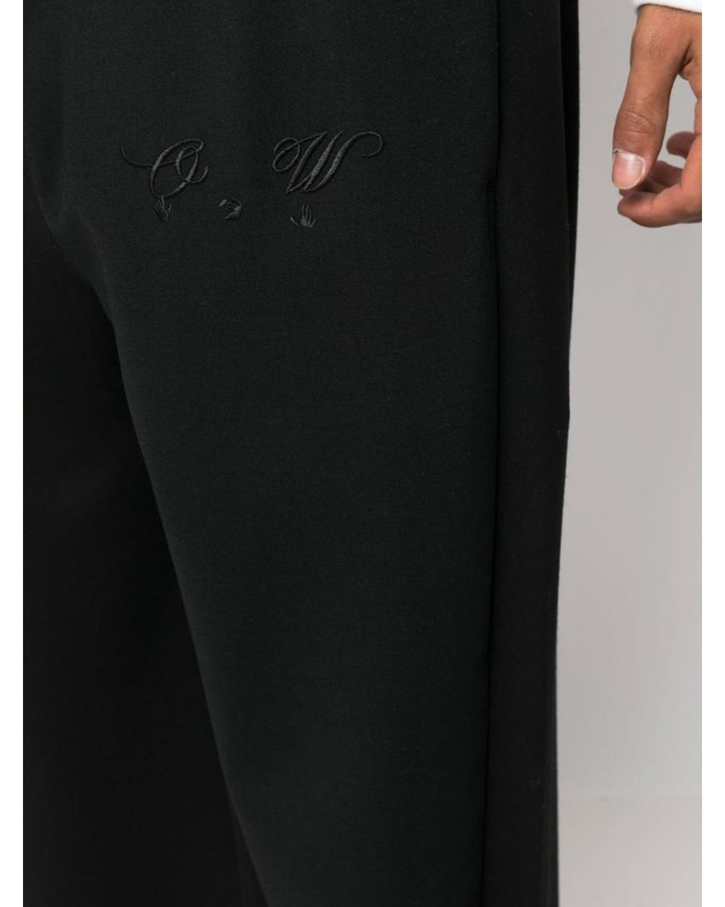 Off-White c/o Virgil Abloh Black Wool Trousers for men