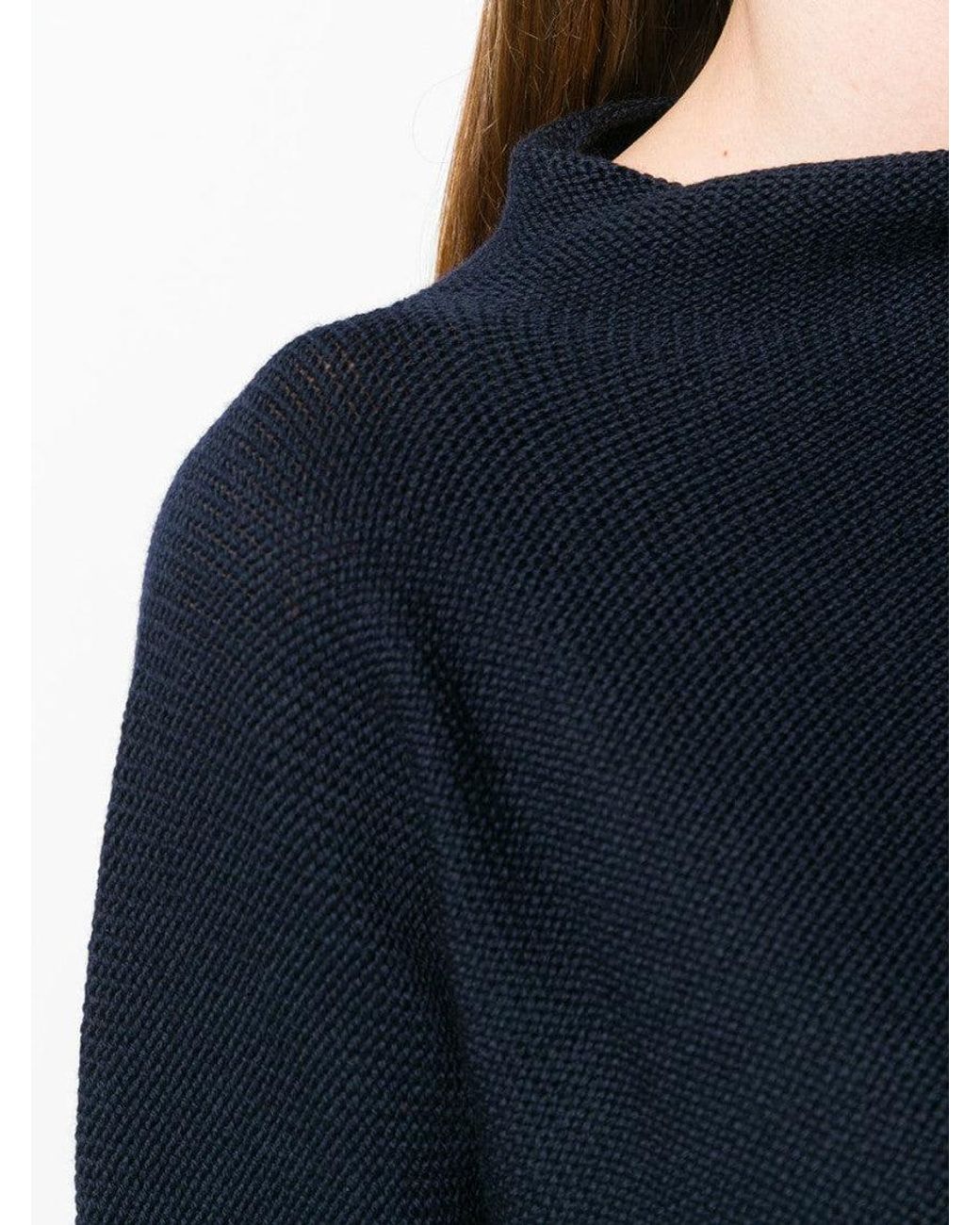 Daniela Gregis Black Wool Turtle-Neck Sweater