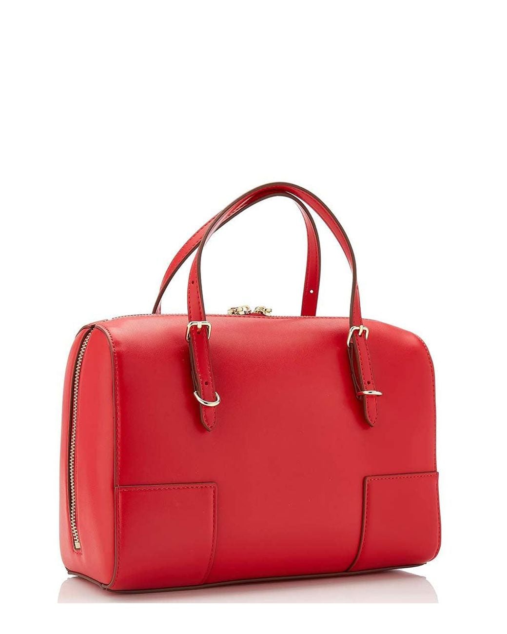 Love Moschino Red Logo Plaque Small Duffle Bag