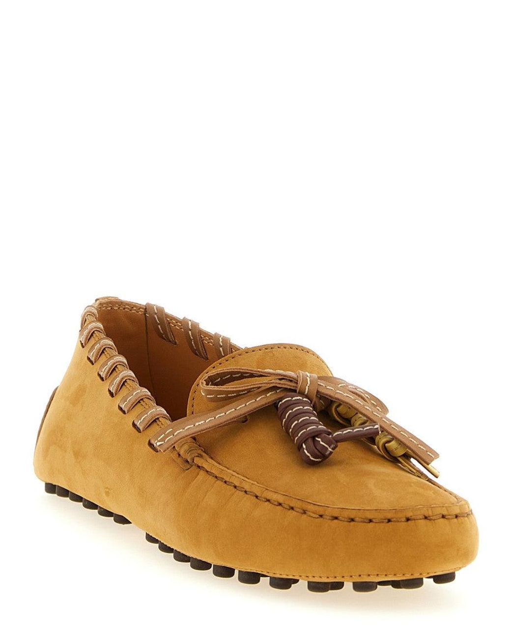 Tod's Brown Solid Loafers