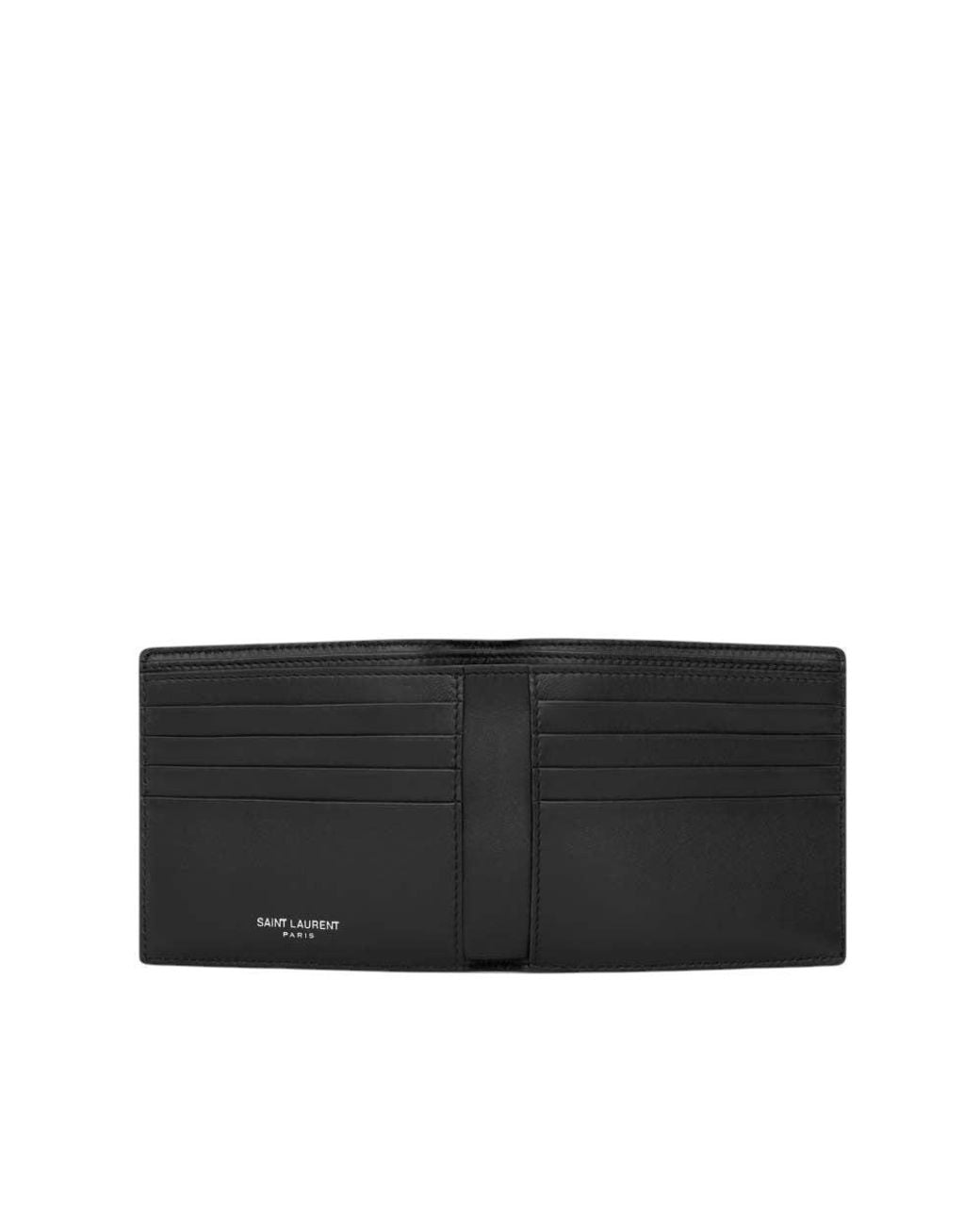 Saint Laurent Black Logo Wallet for men
