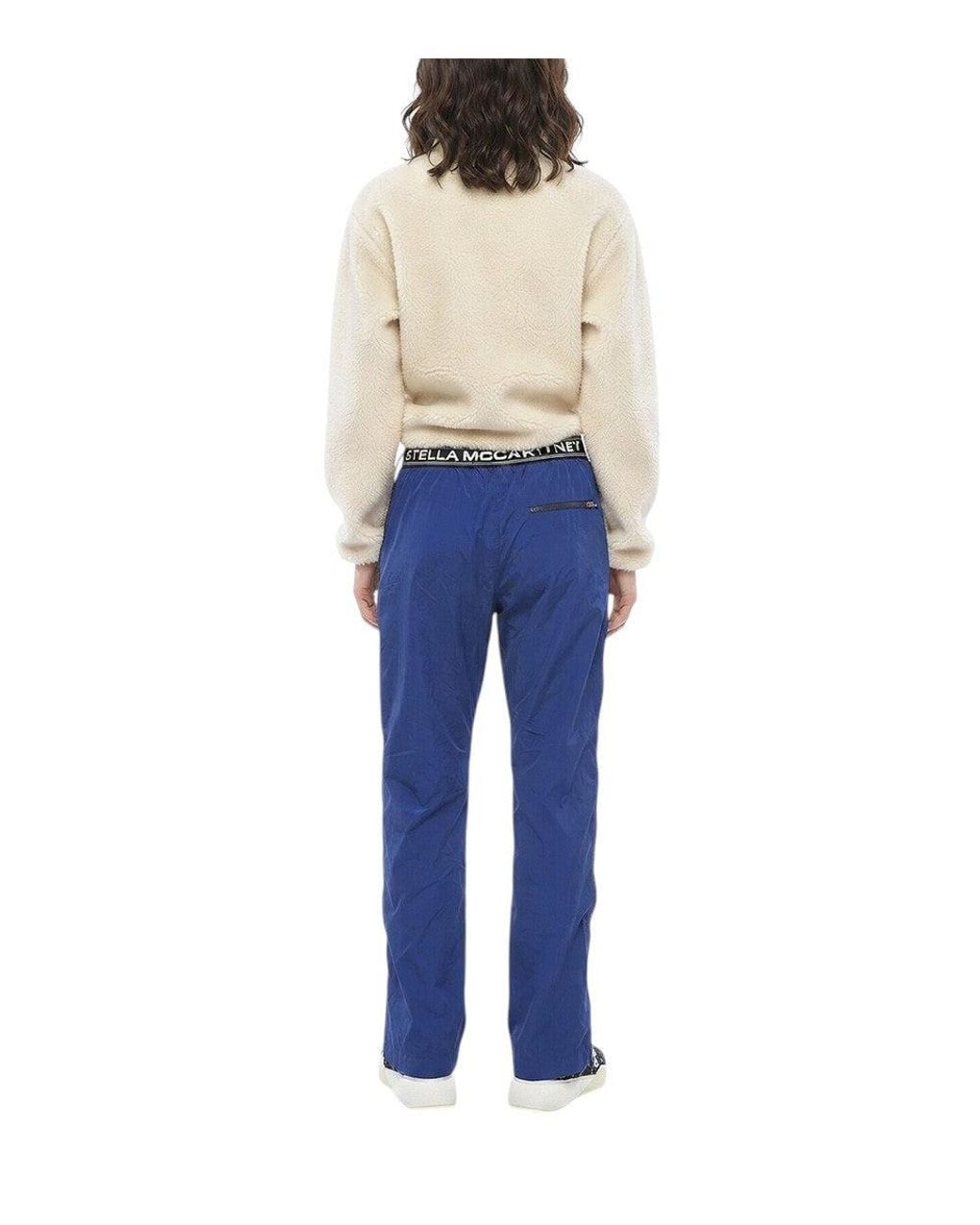 Stella McCartney Blue Relaxed Flat Front Pant