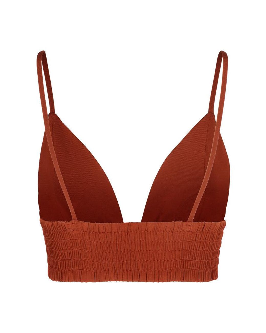 FEDERICA TOSI Red Solid V Neck Top