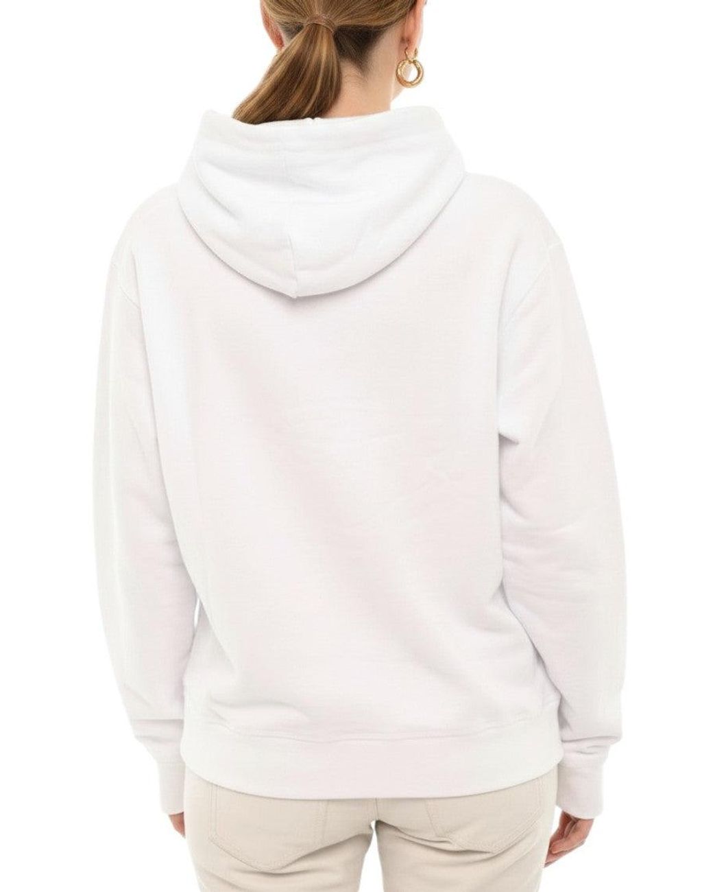 DSquared² Gray Graphic Hood Hoodie