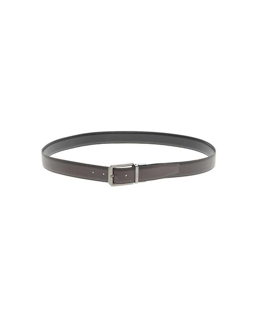 Zegna White Carryover Solid Formal Belt for men