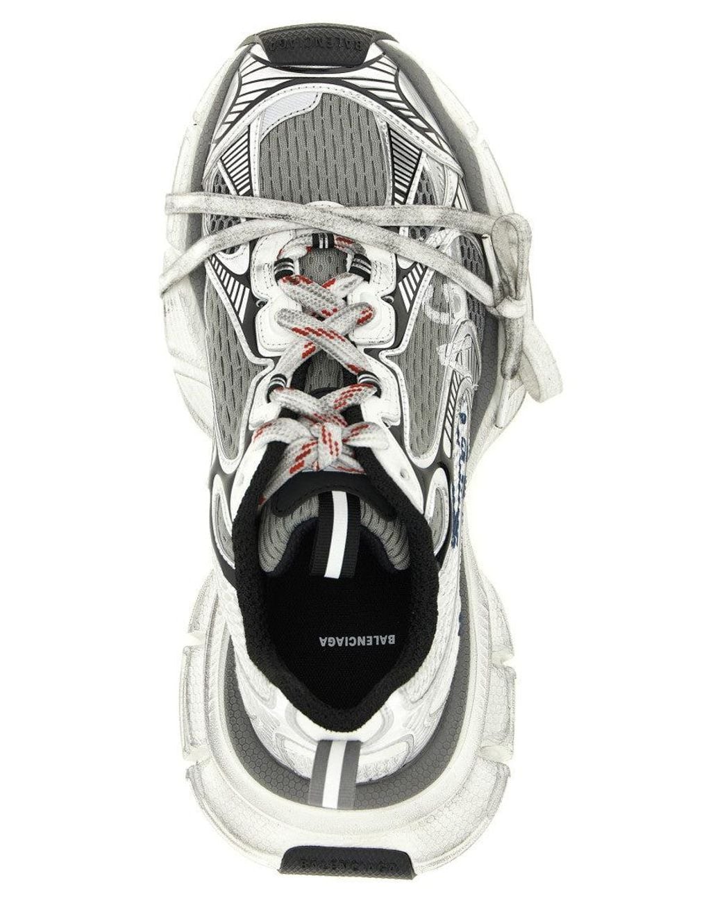 Balenciaga White Logo Split Sneakers for men