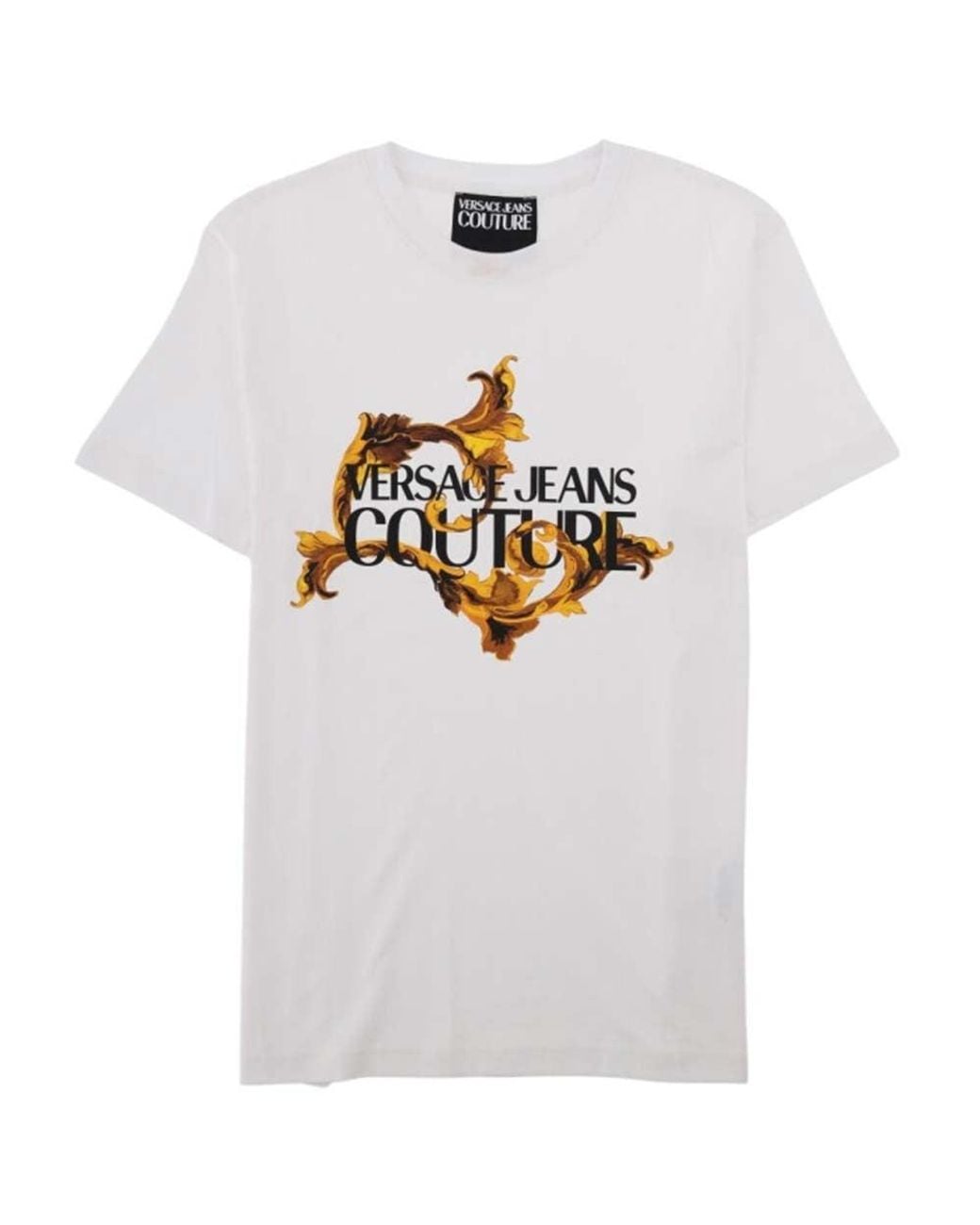 Versace Jeans Couture White Crew Neck T-Shirt for men