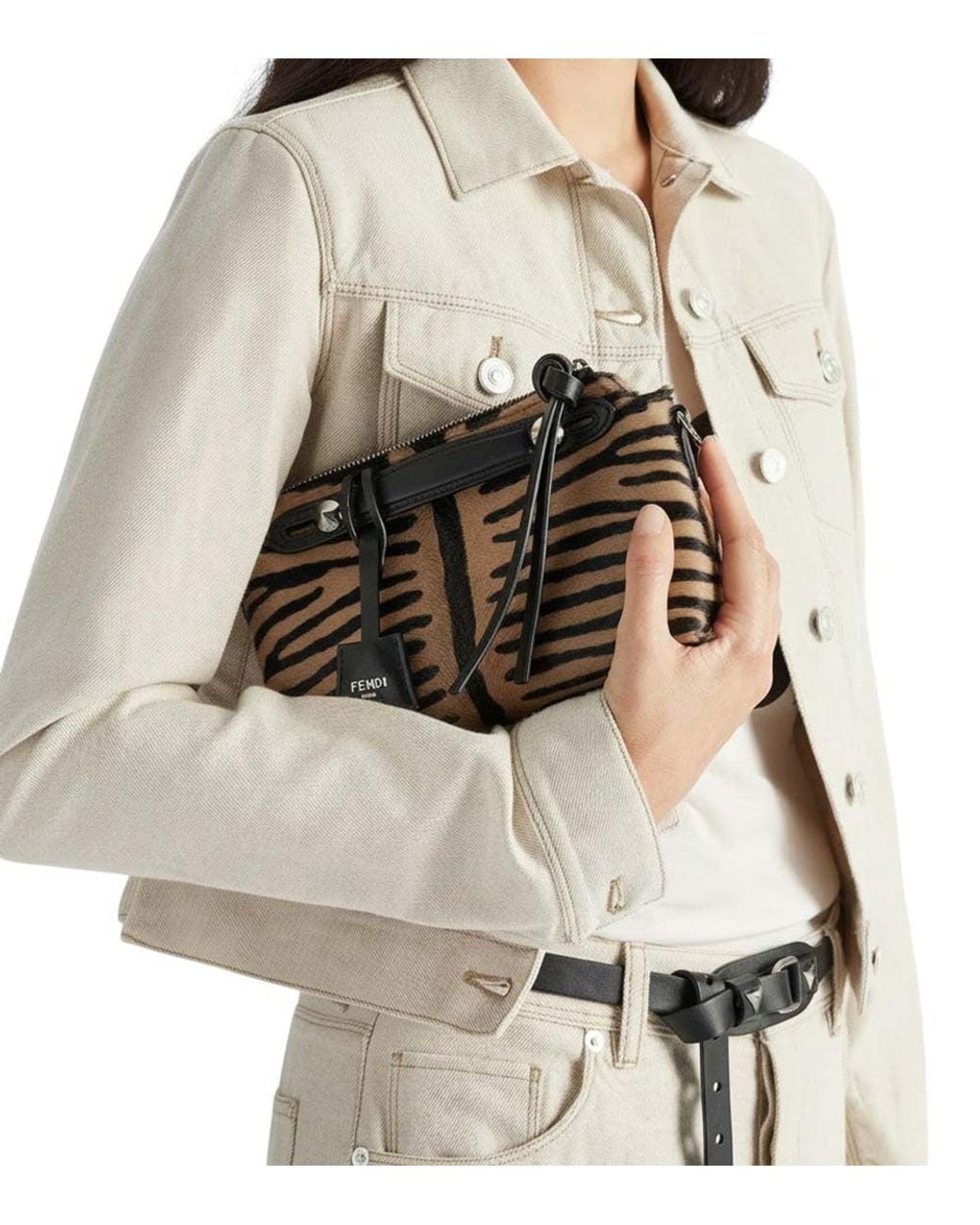 Fendi Black By The Way Mini Duffle Bag