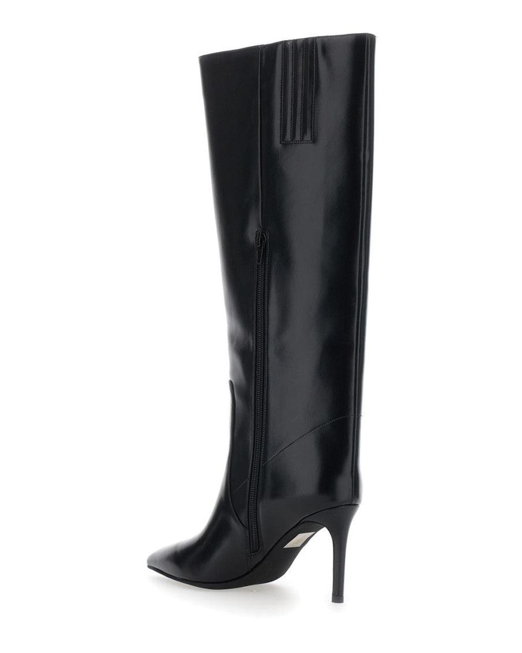 Jeffrey Campbell Black Leather Arsen Boots