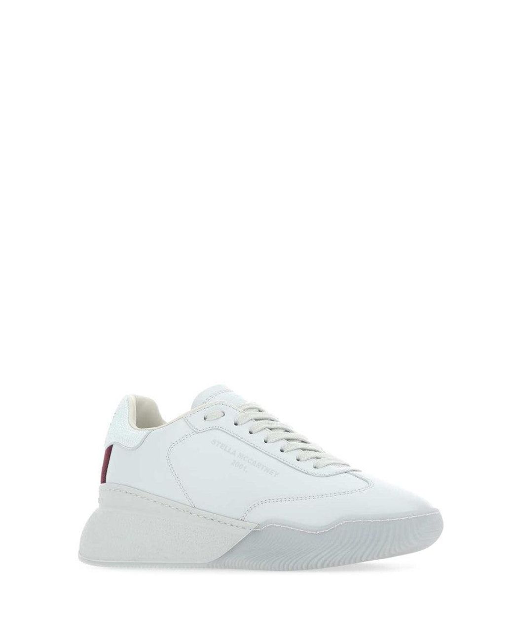 Stella McCartney White Lace Up Sneakers
