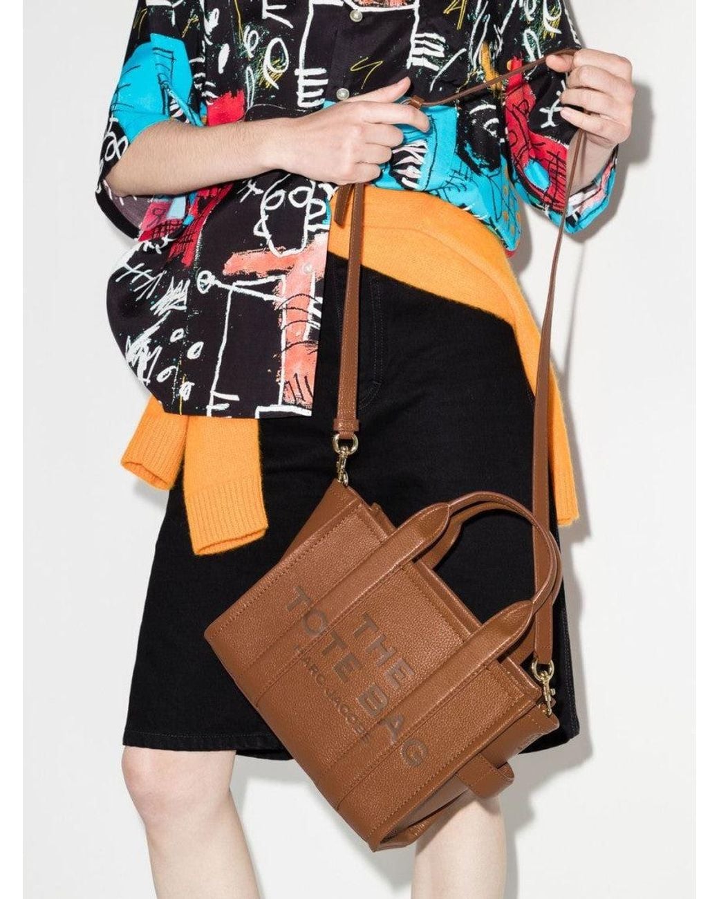 Marc Jacobs Brown The Leather Small Tote Bag