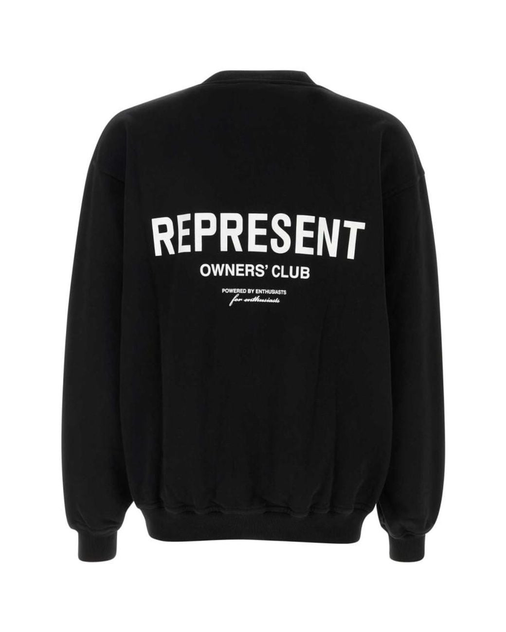 Represent Black Sweatshirt With Logo for men