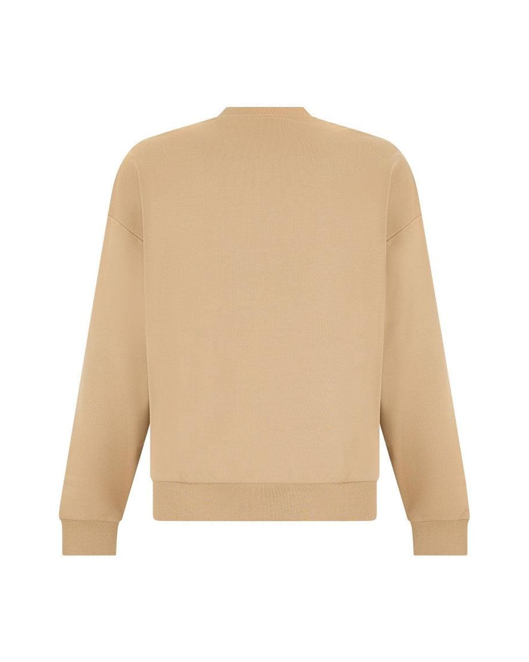 HUGO Natural Mock Collar Sweatshirt for men