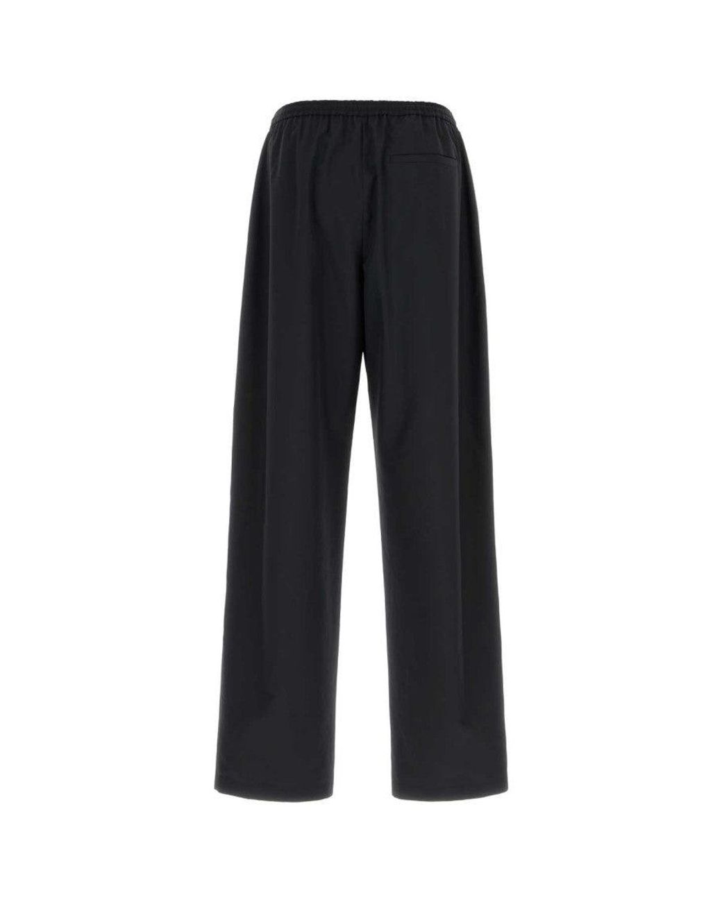 Jil Sander Black Straight Trousers for men