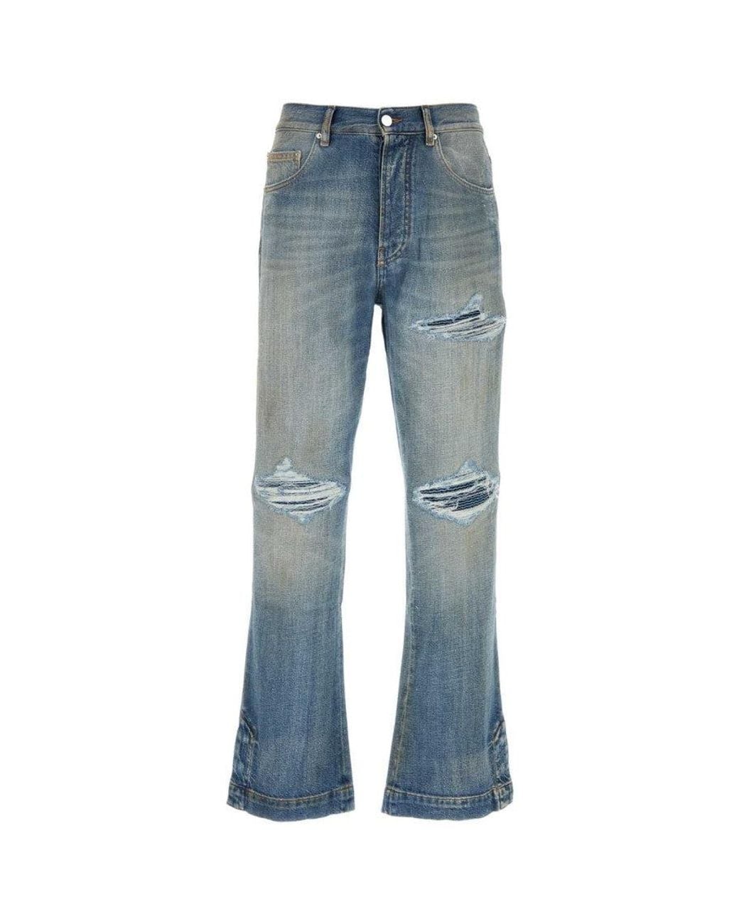 Amiri Blue Light Flared Jeans for men