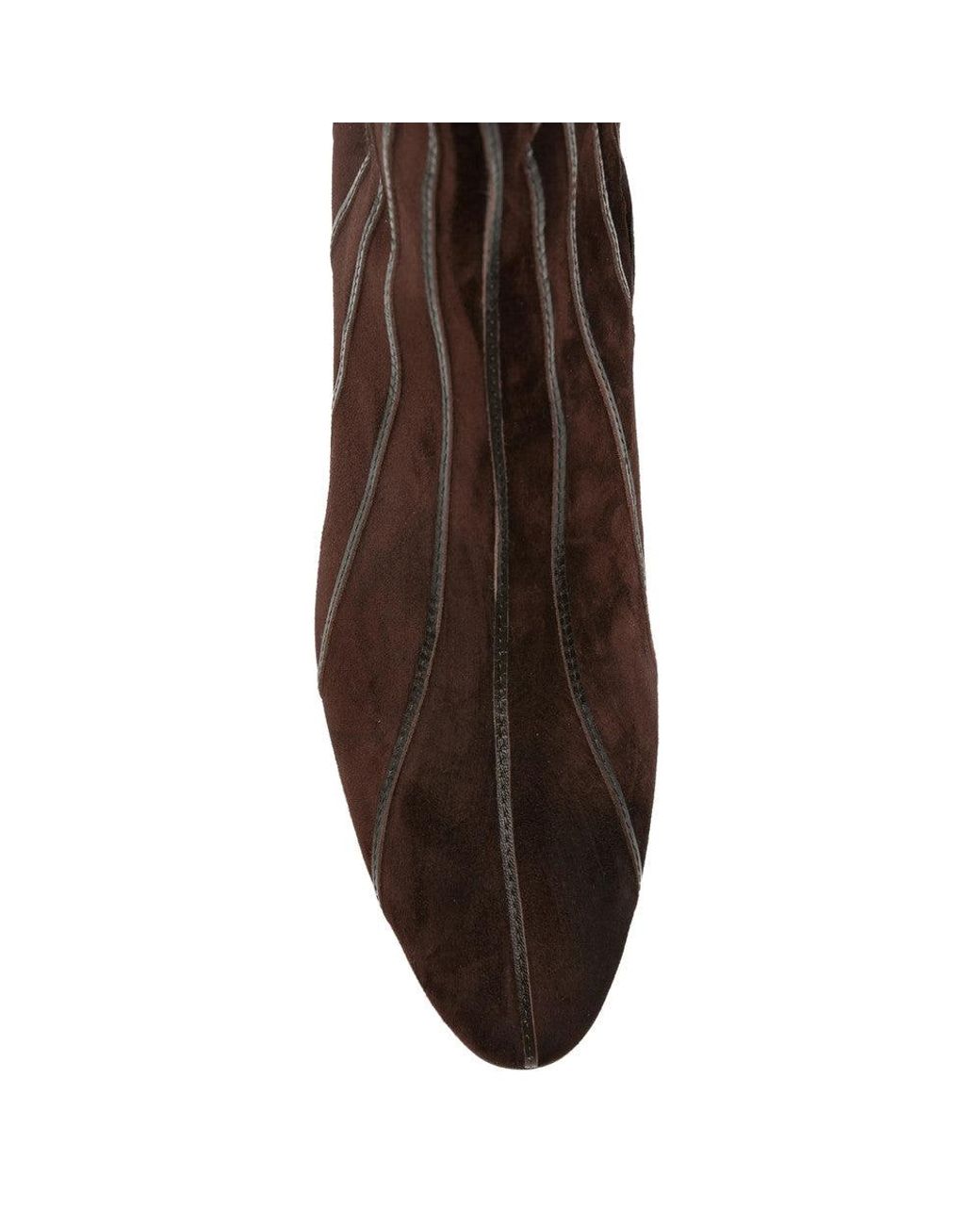 Herbert Levine Brown Zippered Ankle Boots