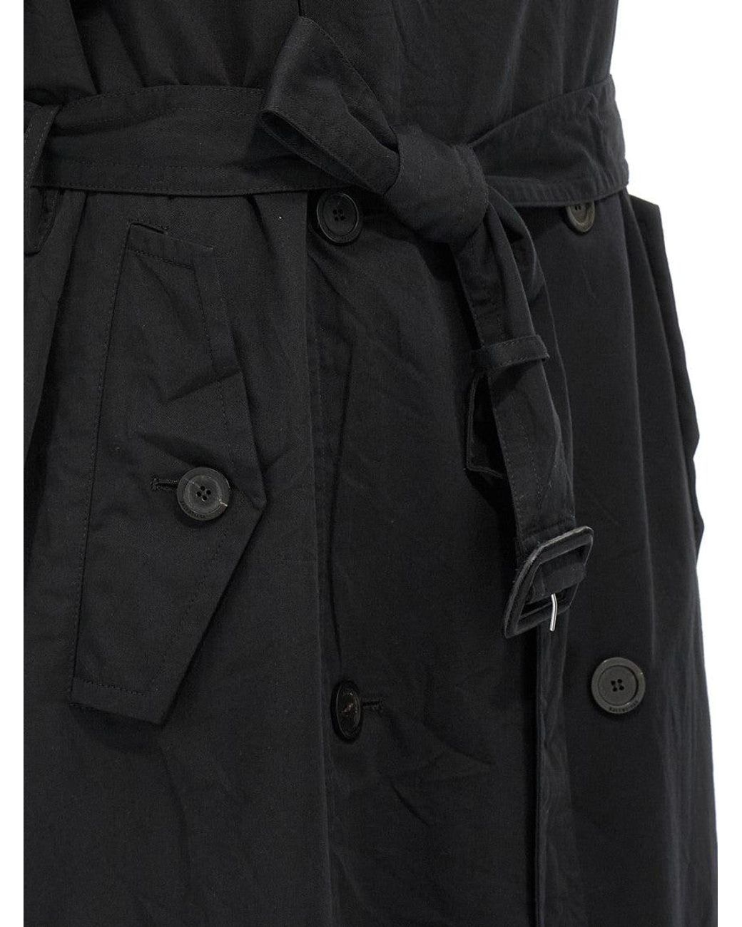 Balenciaga Black Stole Coat