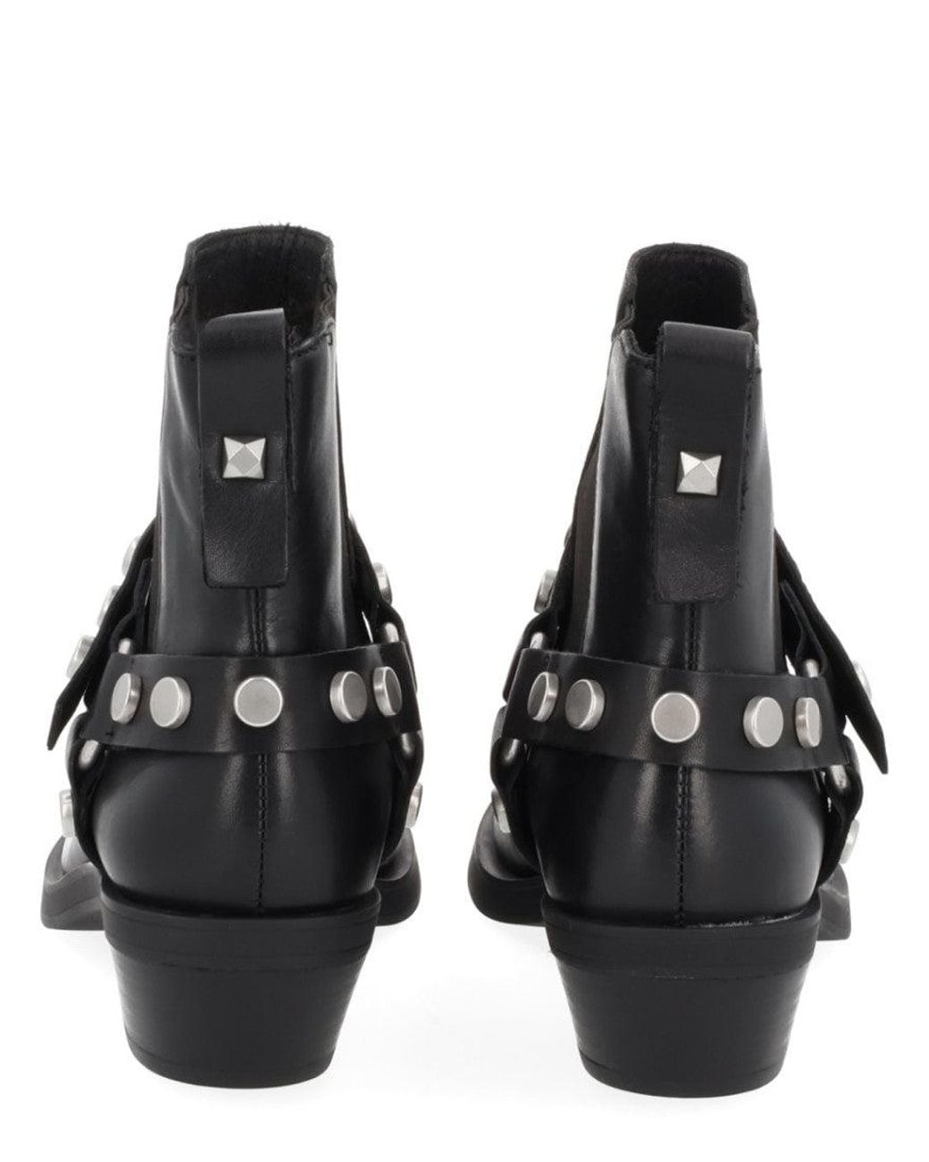 Ash Black Studded Logan Boots