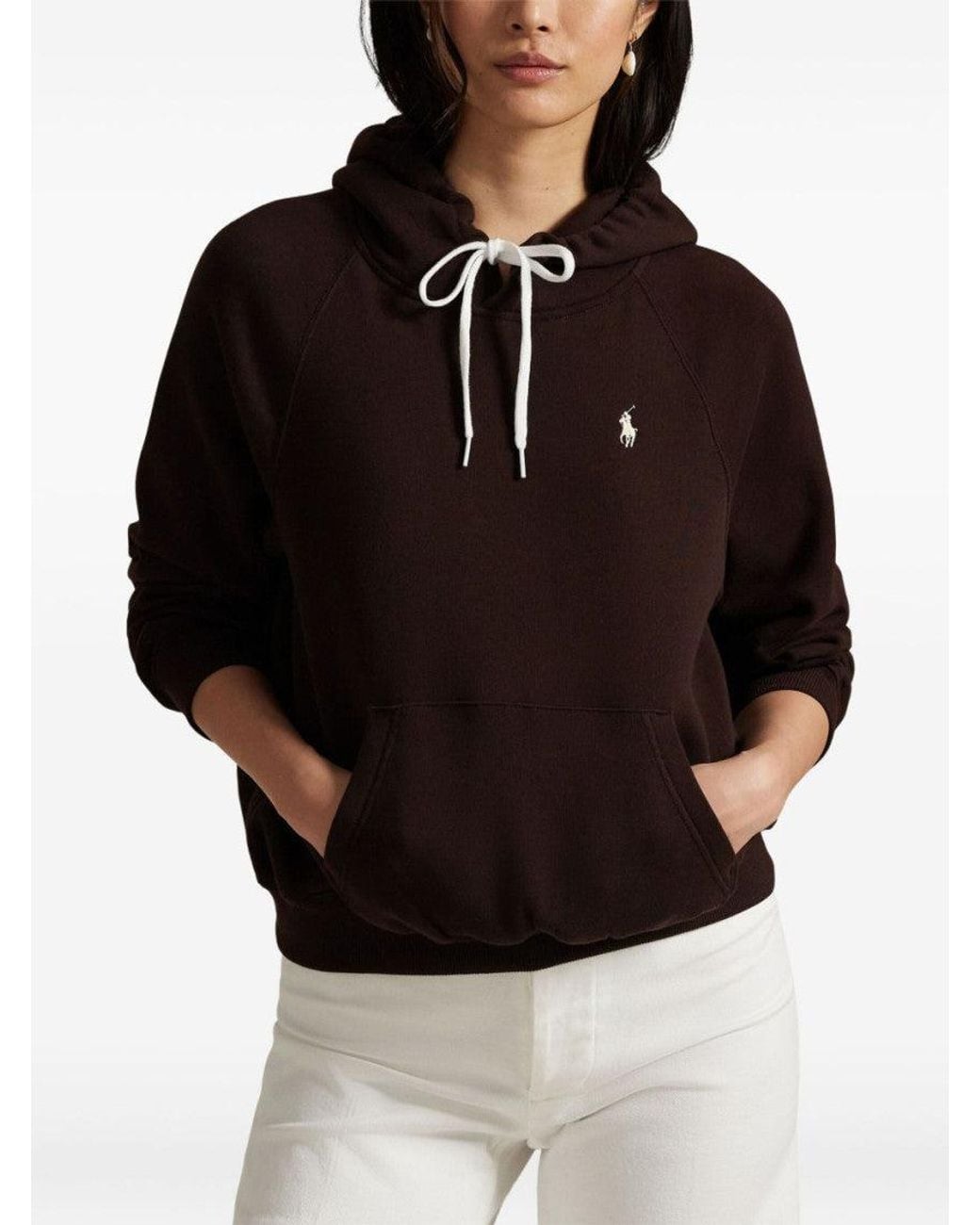 Polo Ralph Lauren Red Logo Drawstring Hoodie