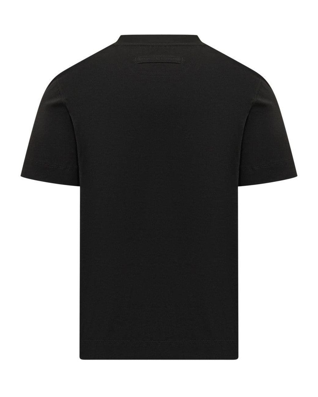 Zegna Black Logo T-Shirt for men