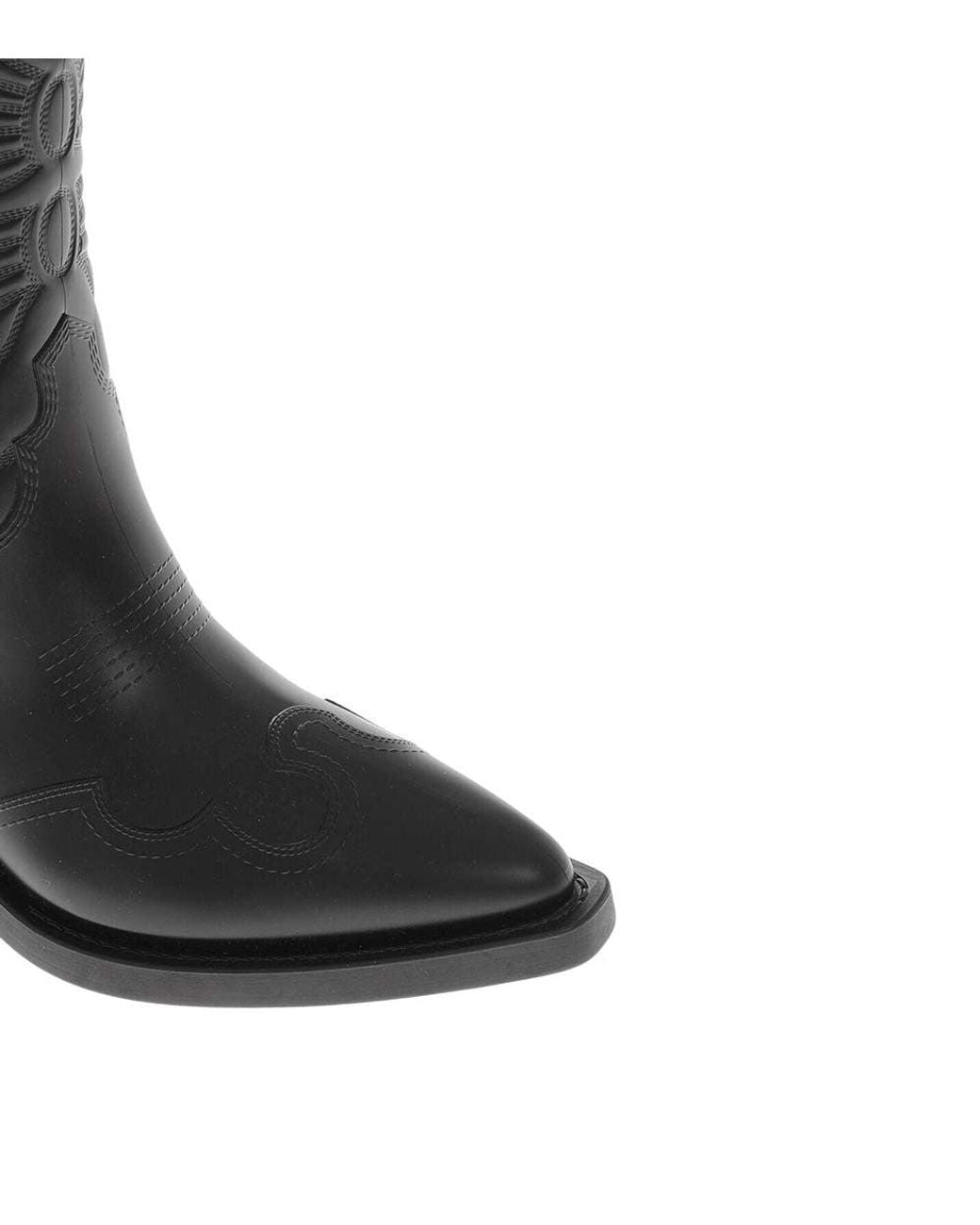 Dior Black Leather Texan Boots
