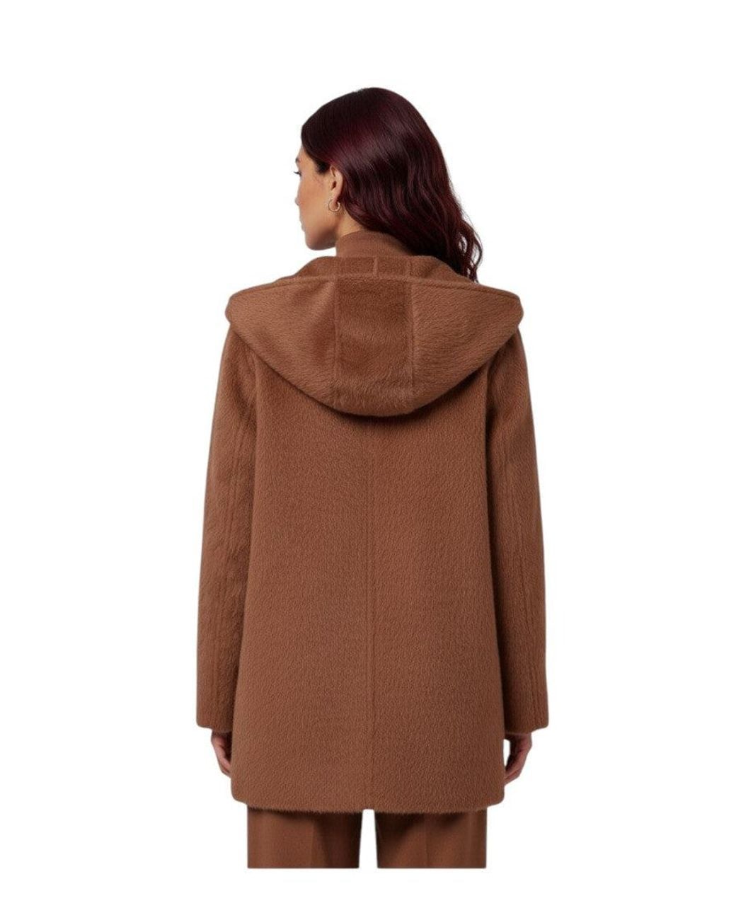 Max Mara Brown Shawl Neck Trench Coat