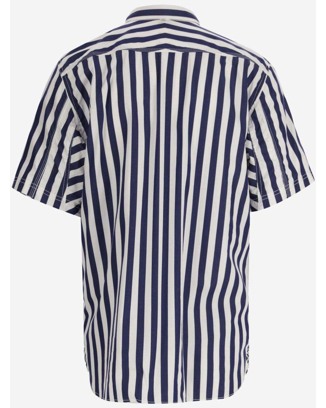 Junya Watanabe Blue Logo Patch Shirt for men