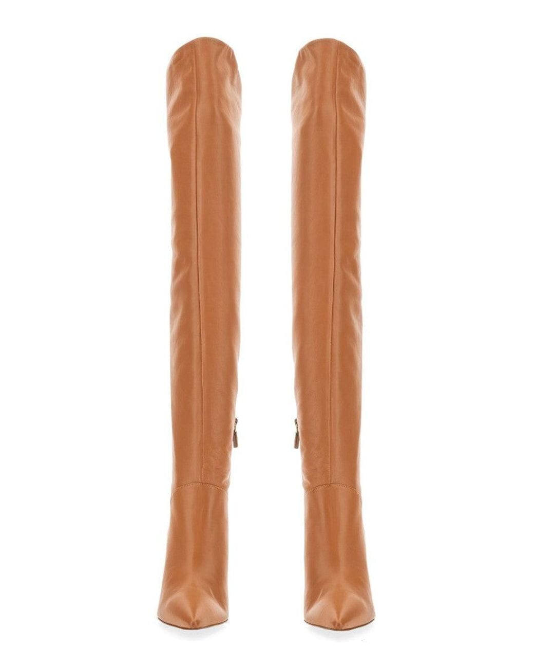 Stuart Weitzman Brown Light Solid Boots