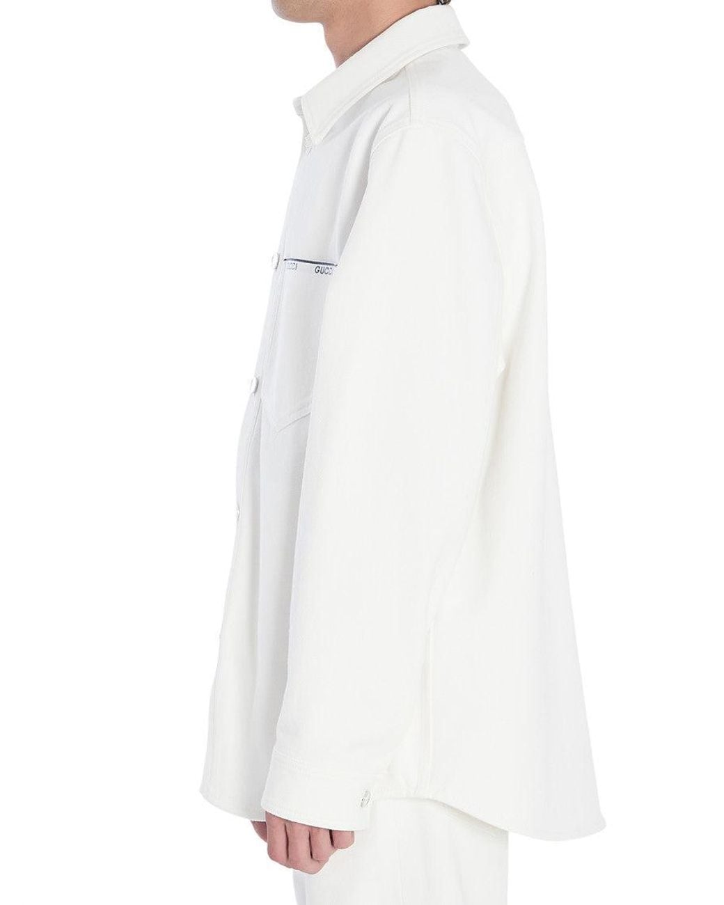 Gucci White Relaxed Logo Shirt for men