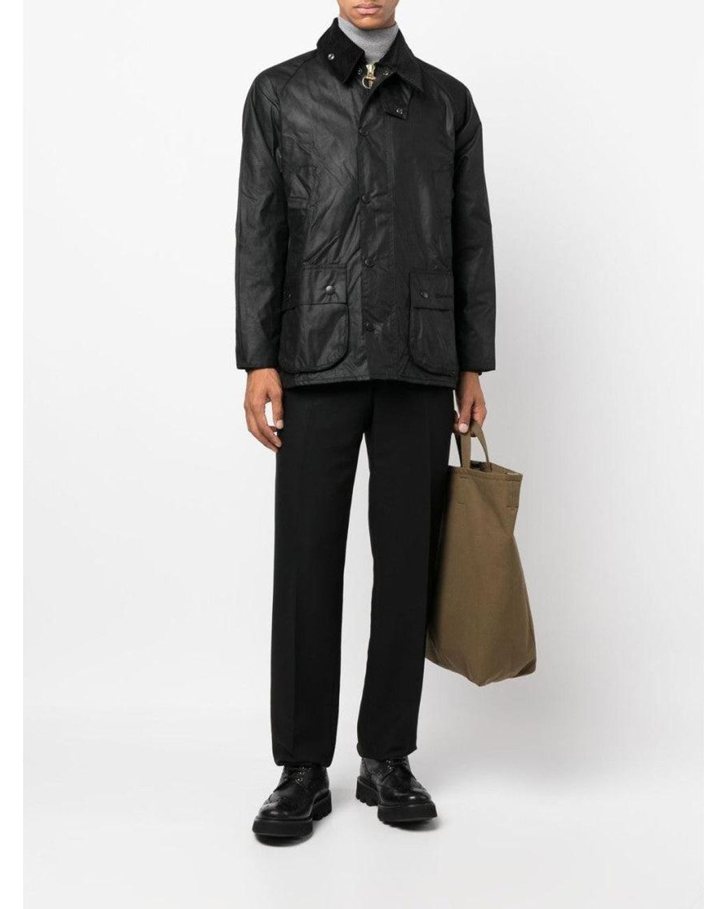 Barbour Black Embroidered Logo Jacket for men