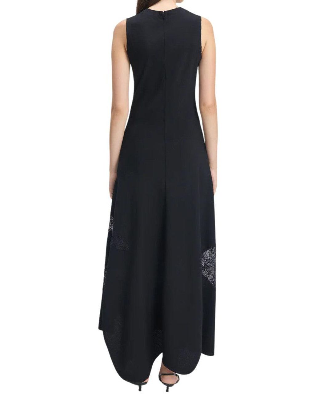 BITE STUDIOS Black Crew Neck Midi Dress