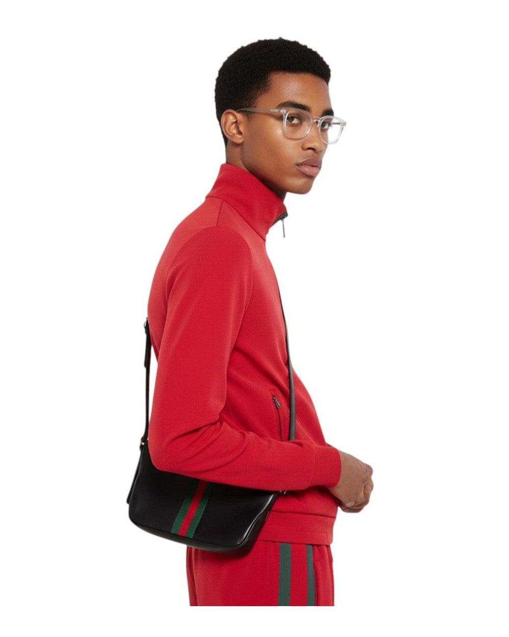 Gucci Black Lunetta Small Crossbody Bag for men